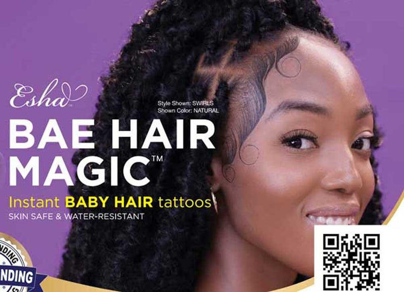 Esha Bae Hair Magic Instant Baby Hair Tattoos 2 SHEETS - Elevate Styles