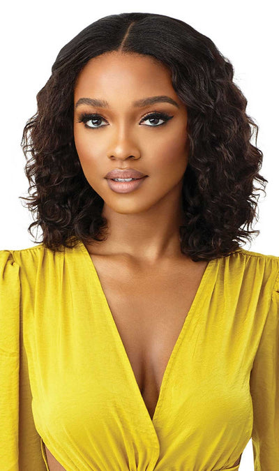 My Tresses Gold Label 9A Unprocessed Human Hair U-Part Leave Out Wig Aruban Wave 12" - Elevate Styles
