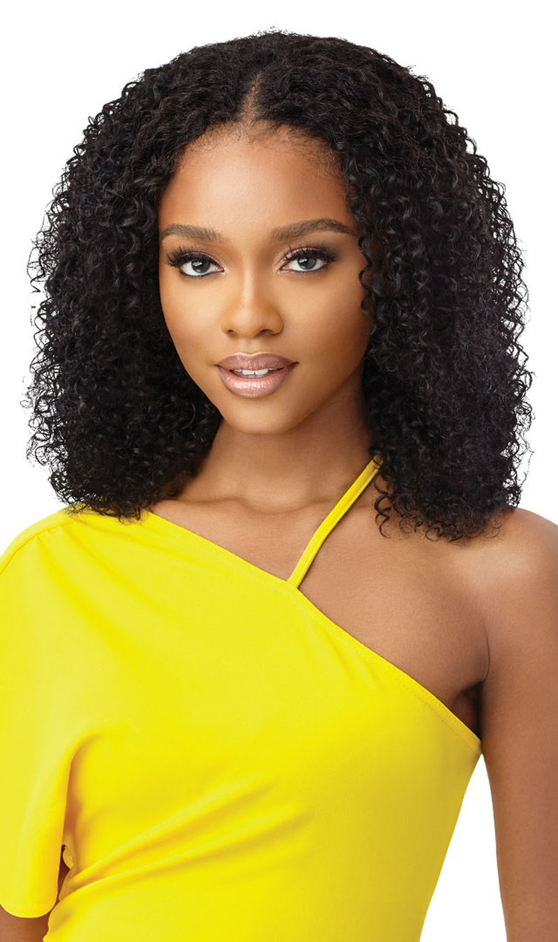MyTresses GOLD Label Leave Out Wig 100% Unprocessed Human Hair Wig Caribbean Curly 14" - Elevate Styles