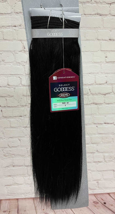 Sensationnel Goddess Select 100% Remi Human Hair Yaki Weaving 16" - Elevate Styles
