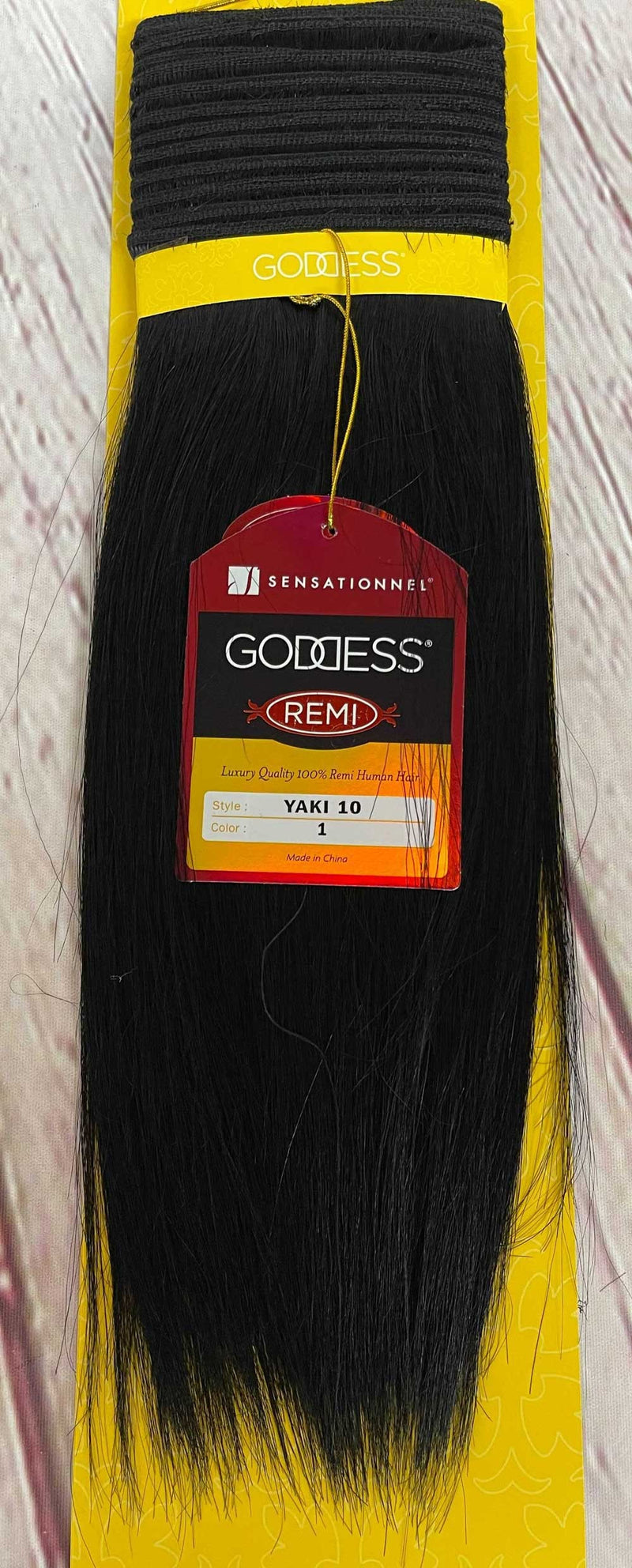 Sensationnel Goddess Gold 100% Remi Human Hair Yaki Weaving 10" - Elevate Styles