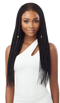 Thumbnail for Outre Synthetic 13x4 HD Pre-Braided Lace Front Fulani Micro Cornrow Braid Lace  Wig - Elevate Styles