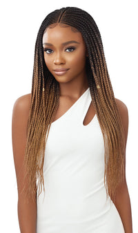 Thumbnail for Outre Synthetic 13x4 HD Pre-Braided Lace Front Fulani Micro Cornrow Braid Lace  Wig - Elevate Styles