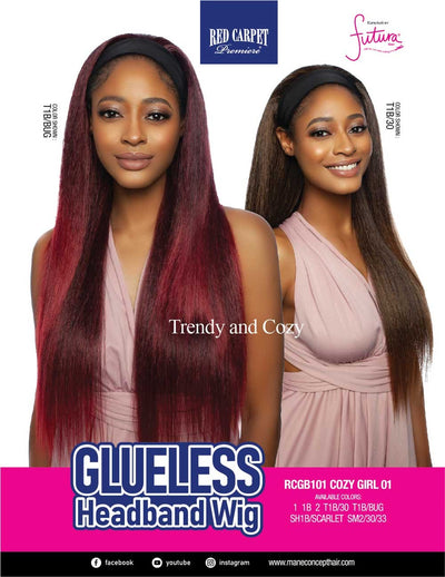 Red Carpet Premiere Glueless Headband Wig Cozy Girl 01 RCGB101 - Elevate Styles
