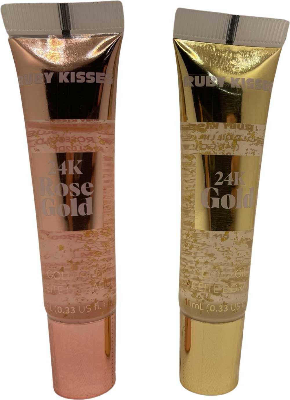 Ruby Kisses 24K Gold Oil Lip Gloss 2 PACK Elevate Styles
