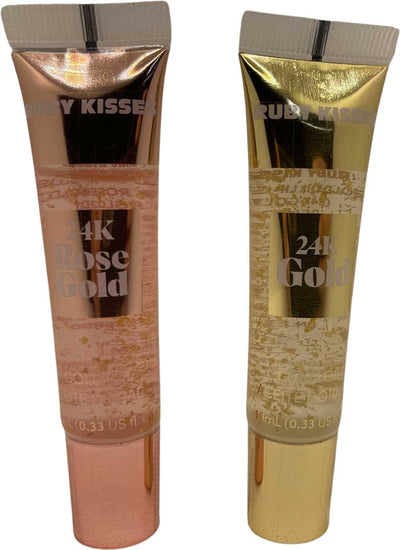 Ruby Kisses 24K Gold Oil Lip Gloss - 2 PACK - Elevate Styles