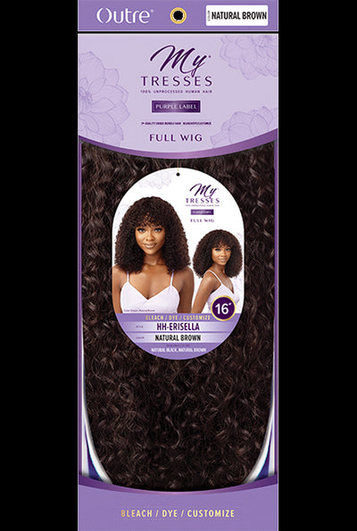 Outre My Tresses Purple Label 100% Unprocessed Human Hair Full Cap Wig HH Erisella - Elevate Styles
