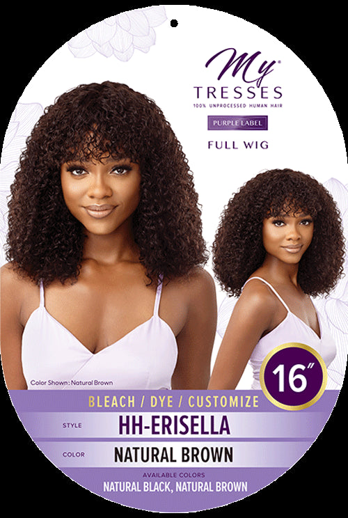 Outre My Tresses Purple Label 100% Unprocessed Human Hair Full Cap Wig HH Erisella - Elevate Styles