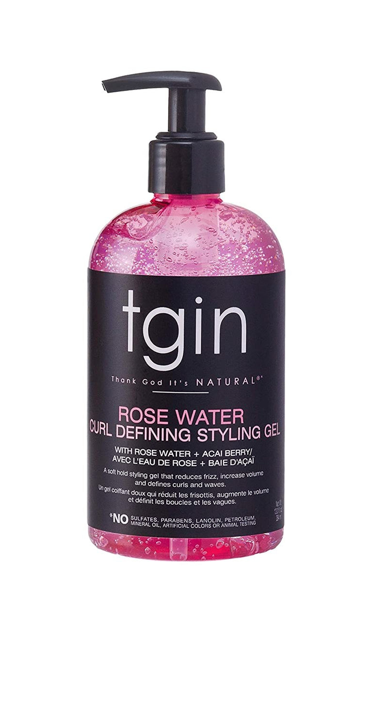 Tgin Rose Water Curl Defining Styling Gel 13 OZ - Elevate Styles