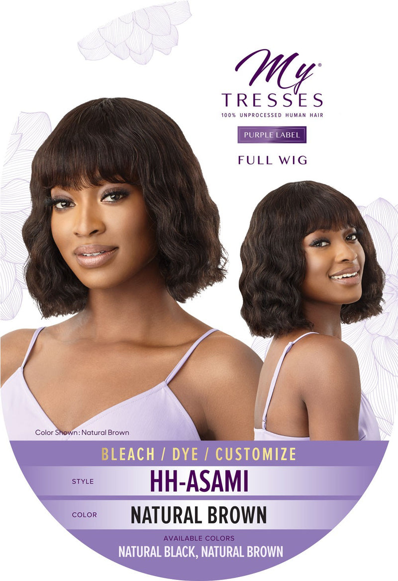 Outre My Tresses Purple Label 100% Human Hair Full Cap Wig HH - Asami - Elevate Styles