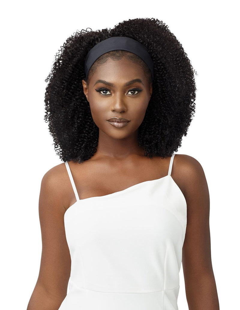 Outre 100% Unprocessed Human Hair Headband Wig Wet & Wavy HH - Kinky Coily 14" - Elevate Styles