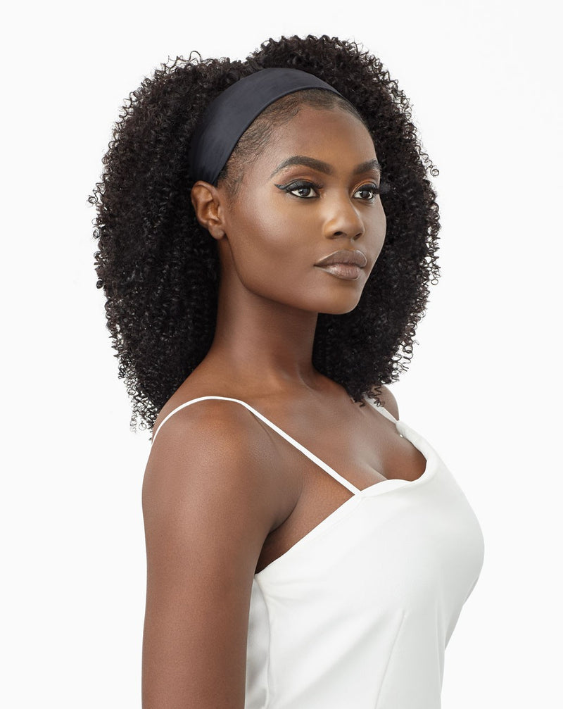 Outre 100% Unprocessed Human Hair Headband Wig Wet & Wavy HH - Kinky Coily 14" - Elevate Styles