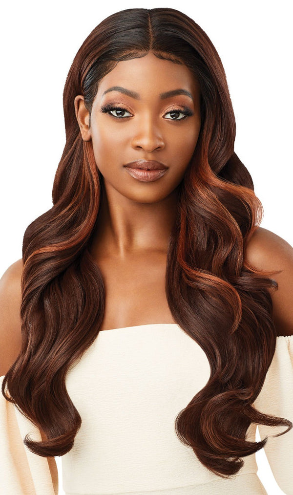 Outre Synthetic Melted Hairline HD Lace Front Wig Seraphine QLMHSER - 1 Black