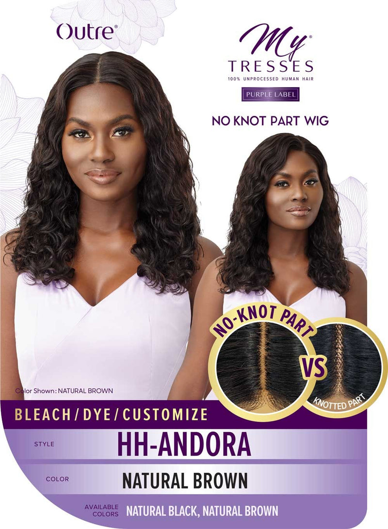 Outre My Tresses Purple Label 100% Unprocessed Human Hair No Knot Part Wig HH Andora - Elevate Styles