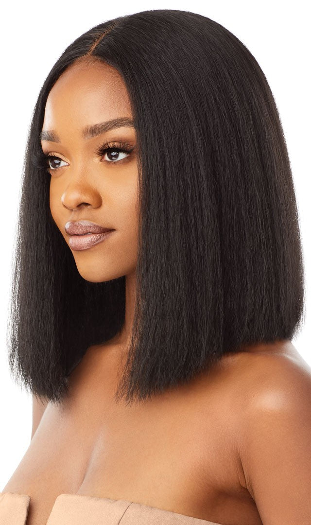 Outre Synthetic Pre-Plucked HD Transparent Lace Front Wig Annie Bob 12" - Elevate Styles