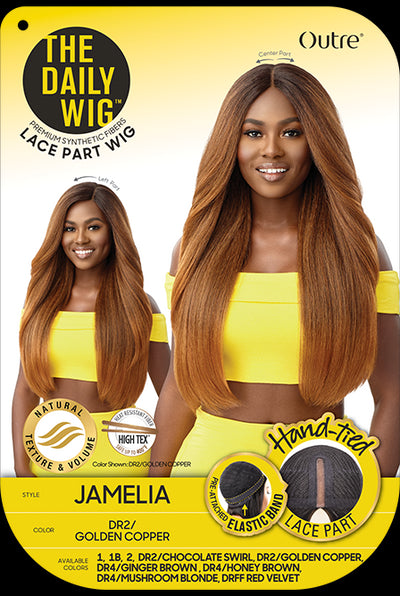 Outre The Daily Wig Premium Synthetic Hand-Tied Lace Part Wig Jamelia - Elevate Styles
