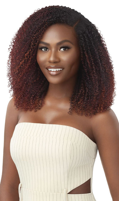 Outre Big Beautiful Hair Human Blend Leave Out U Part Wig Coily Fro 14" - Elevate Styles
