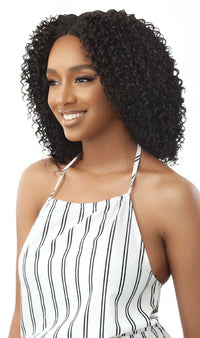 Thumbnail for Outre Big Beautiful Hair Human Blend Leave Out U Part Wig Curly Twist 14
