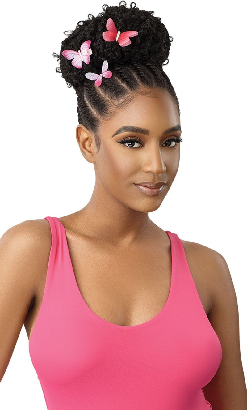 Outre Pretty Quick Premium Synthetic Fiber Pony Butterfly Jungle Locs 20" - Elevate Styles