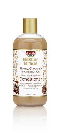 Thumbnail for African Pride Moisture Miracle Honey, Chocolate & Coconut Oil Conditioner 16 Oz - Elevate Styles