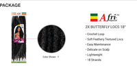 Thumbnail for Mane Concept Crochet Braids Afri Natural 2X Butterfly Locs 18