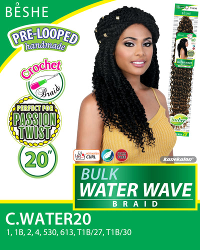 Beshe Crochet Braid Pre-Looped Bulk 20" Water Wave Braid C.WATER20 - Elevate Styles
