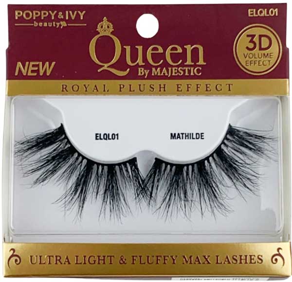 Poppy & Ivy Queen by Majestic 3D Volume Effect Mink Eyelashes Mathilde ELQL01 - Elevate Styles