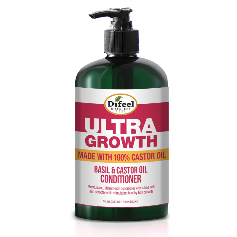 Difeel-Different Feel Ultra Growth Basil & Castor Oil Pro-Growth Conditioner 12 Oz - Elevate Styles