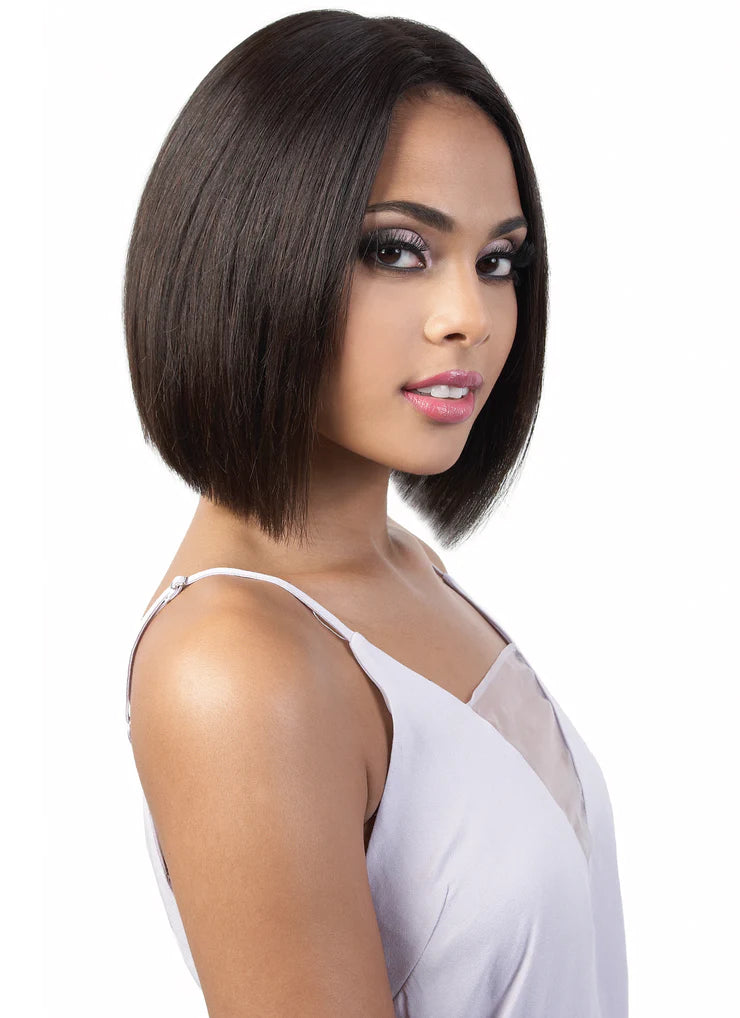 Beshe 100% Brazilian Human Hair Deep Part Lace Front Wig Bob Wig HBR-LLDP10 - Elevate Styles