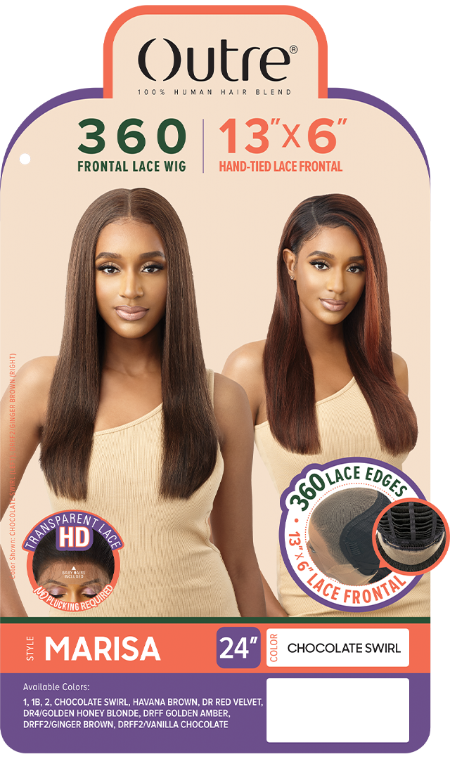 Outre 360 Frontal Lace 13"x6"  HD Transparent Lace Front Wig Marisa - Elevate Styles