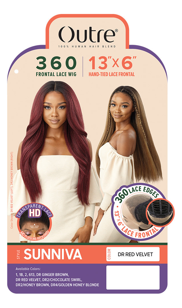 Outre 360 Frontal Lace 13"x6"  HD Transparent Lace Front Wig Sunniva - Elevate Styles