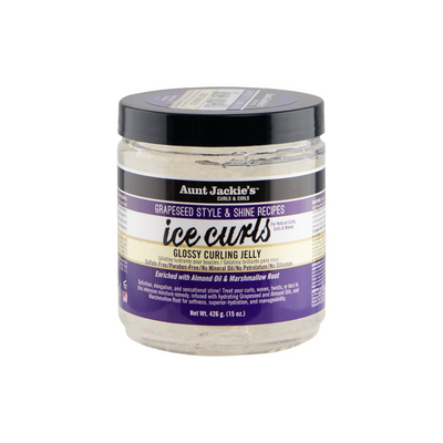 Aunt Jackie's Curls & Coils Ice Curls Glossy Curling Jelly 15 Oz - Elevate Styles