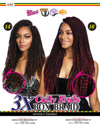 Thumbnail for Mane Concept Afri Naptural Crochet Braid 3x Coily Ends Box Braid - Elevate Styles