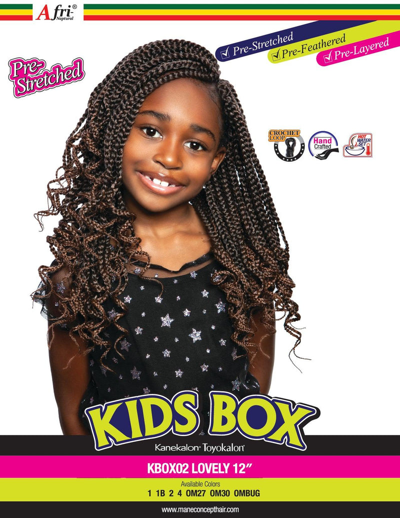 Afri Naptural Synthetic Kids Crochet Braid Kids Box Lovely 12" KBOX02 - Elevate Styles