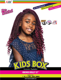 Thumbnail for Afri Naptural Synthetic Kids Crochet Braid Kids Box Dolly 12
