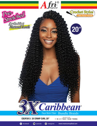 Thumbnail for Mane Concept Afri Naptural Caribbean Crochet Braid 3x Crimp Curl 20