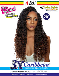 Thumbnail for Mane Concept Afri Naptural Caribbean Crochet Braid 3x Island Curl 20