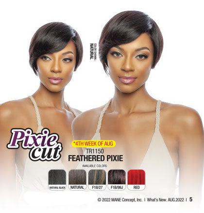 Mane Concept 11A 100% Unprocessed Human Hair Feathered Pixie Cut Wig 8" TR1150 - Elevate Styles