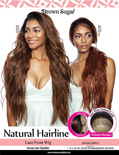 Brown Sugar Natural Hairline Lace Front Wig BSN202 Bryce - Elevate Styles

