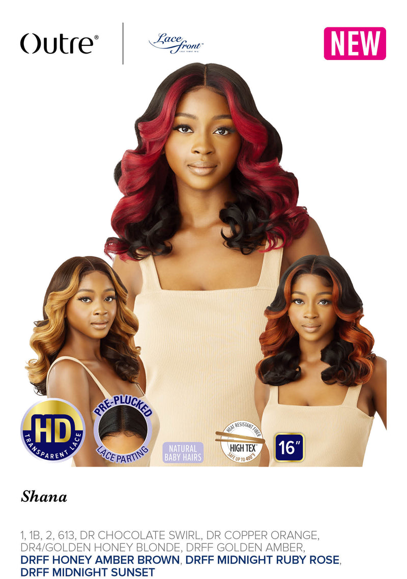 Outre HD Pre-Plucked Lace Front Wig Shana 16" - Elevate Styles