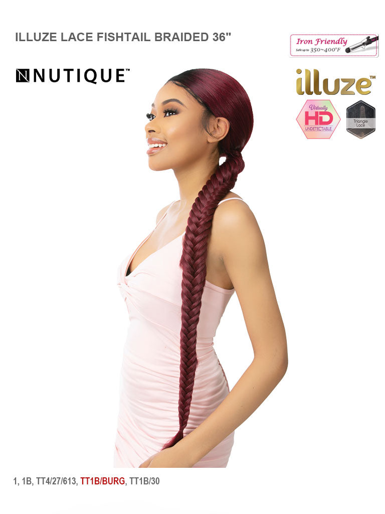 Illuze  HD Lace Front Wig Fishtail Braided 36" COMING SOON - Elevate Styles