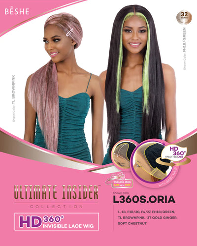 Beshe Ultimate Insider Collection HD 360 Invisible Lace Wig L360S.ORIA - Elevate Styles
