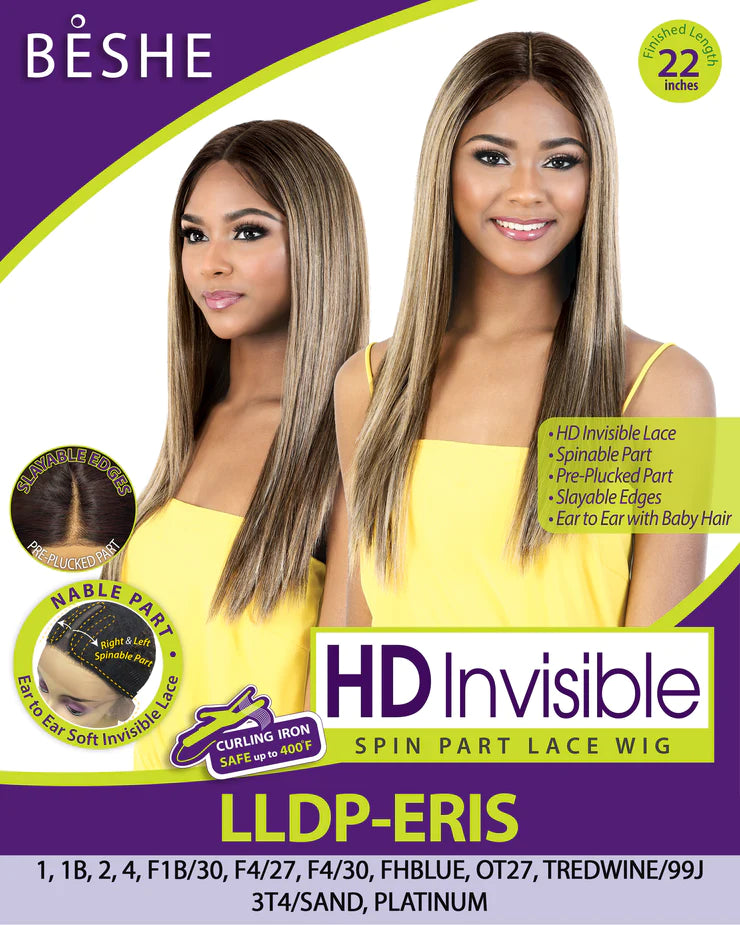 Beshe HD Invisible Lace Spin Part Pre-Plucked Slayable Edges Lace Wig LLDP-Eris - Elevate Styles