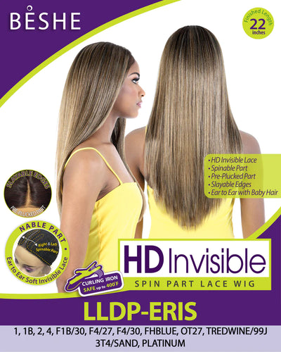 Beshe HD Invisible Lace Spin Part Pre-Plucked Slayable Edges Lace Wig LLDP-Eris - Elevate Styles
