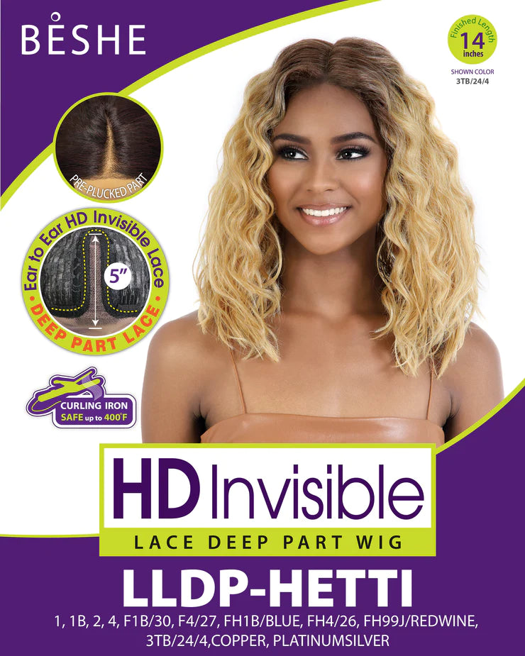 Beshe HD Deep Invisible Part Lace Front Wig LLDP-Hetti - Elevate Styles