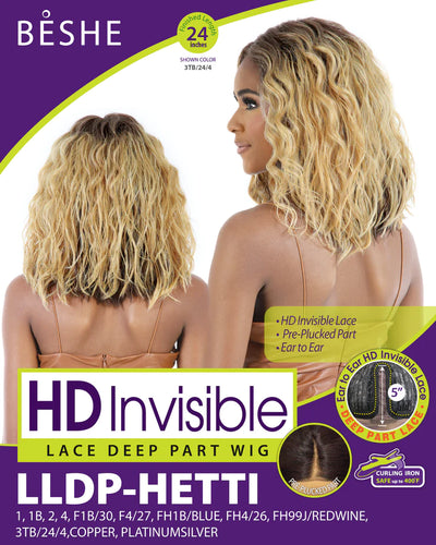 Beshe HD Deep Invisible Part Lace Front Wig LLDP-Hetti - Elevate Styles
