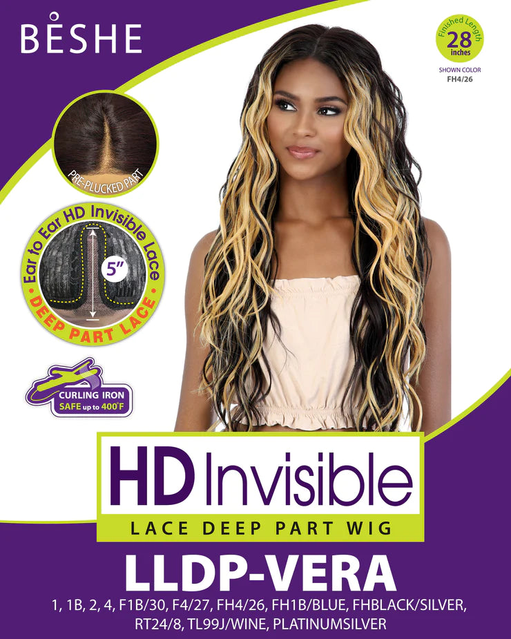 Beshe HD Deep Invisible Part Lace Front Wig LLDP-Vera - Elevate Styles