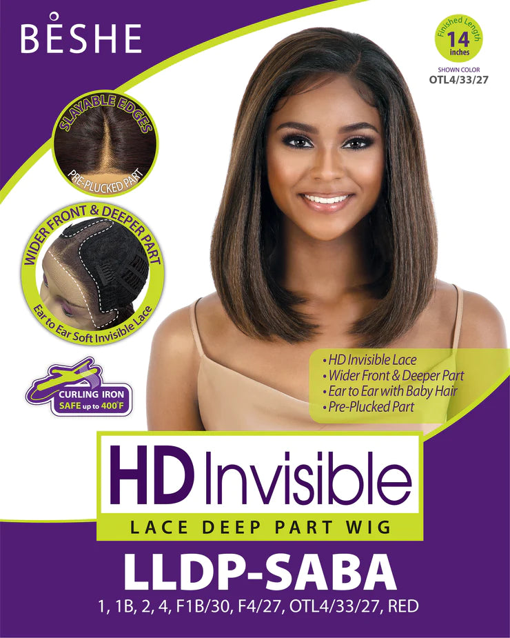 Beshe Synthetic HD Invisible Lace Wig LLDP-SABA - Elevate Styles