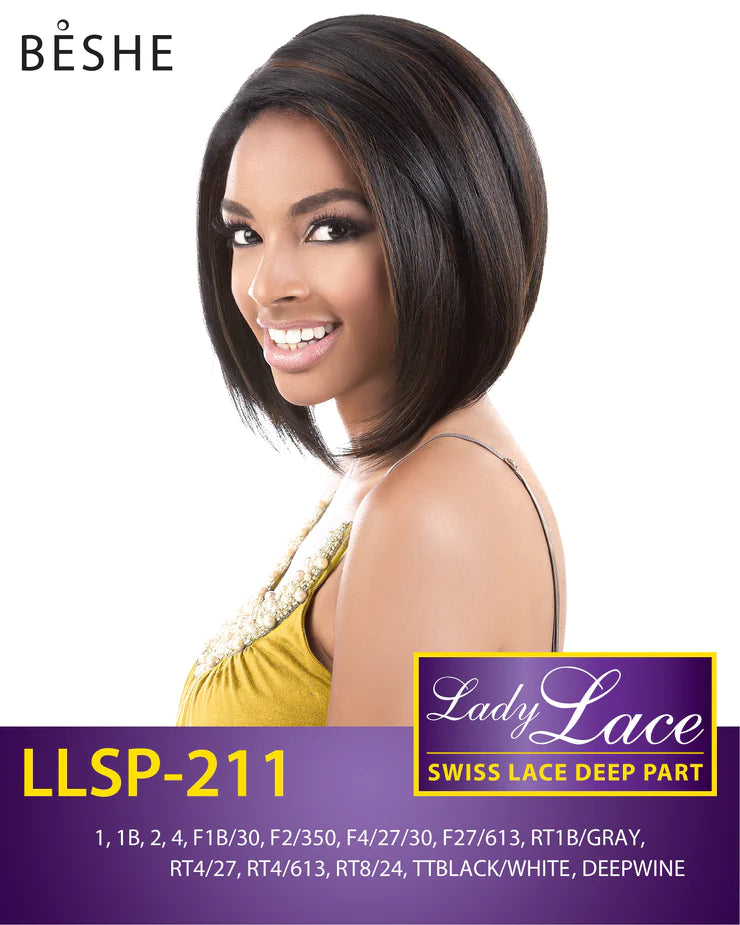 Beshe Lady Swiss Lace Deep Part Lace Front Wig LLSP-211 - Elevate Styles
