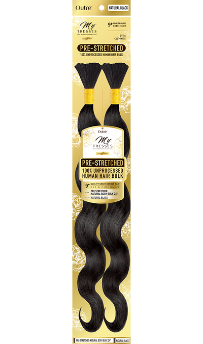 Outre Mytresses Gold 100% Unprocessed Human Hair Pre-Stretched Natural Body Bulk - Elevate Styles
